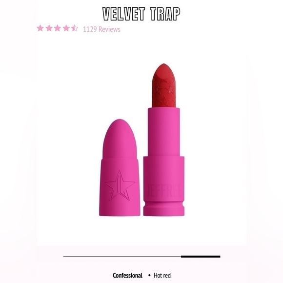 Brand New Jeffree Star Velvet Trap Lipstick in color Confessional - Picture 6 of 6